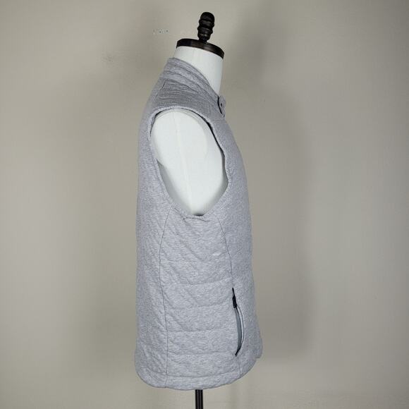 Polo Ralph Lauren Vest Mens Medium Gray Quilted Zip Casual Preppy Mock Collar - Picture 4 of 12